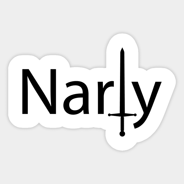 Narly artwork Sticker by CRE4T1V1TY